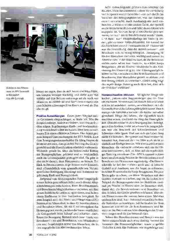 Vorschauseite 2: Rüstig dank Fitnesstraining im Heim