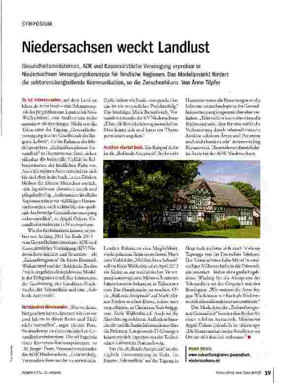 Vorschauseite 1: Niedersachsen weckt Landlust