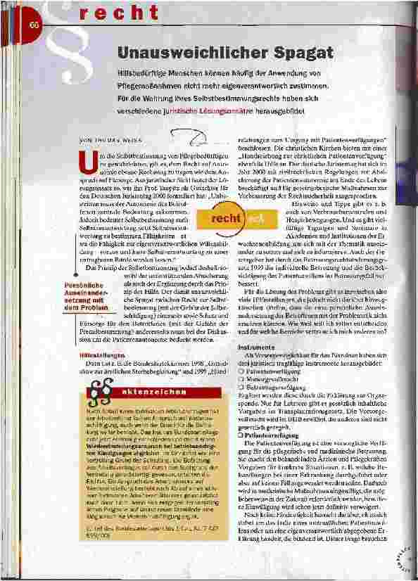 Vorschauseite 1: Unausweichlicher Spagat