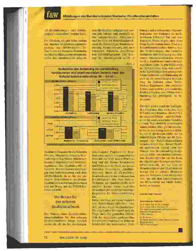 Vorschauseite 4: Nicht über Qualität sprechen, sondern sie auch belegen Qualitätsprofile von Rehabilitationskliniken als Instrument des Benchmarkings