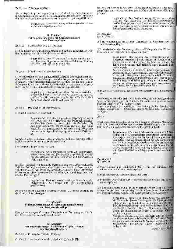 Vorschauseite 3: Stellungnahme der Arbeitsgemeinschaft Deutscher Schwesternverbände (ADS) zur Ausbildungsund Prüfungsordnung