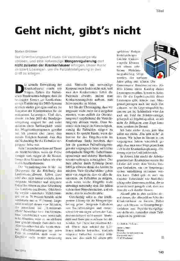 Vorschauseite 1: Geht nicht, gibts nicht