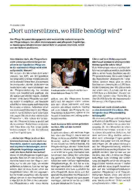 Vorschauseite 1: Dort unterstützen, wo Hilfe benötigt wird1