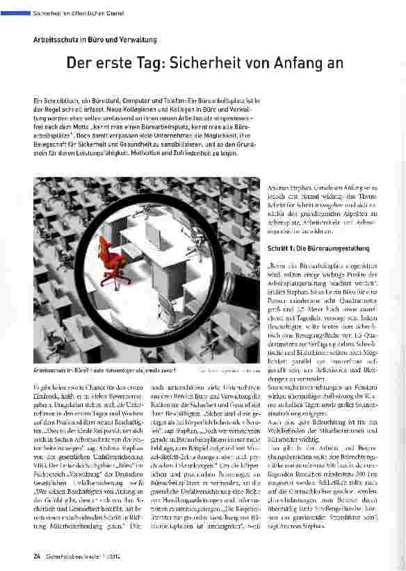 Vorschauseite 1: Der erste Tag: Sicherheit von Anfang an