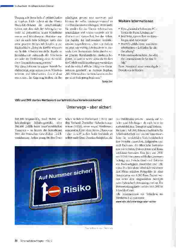 Vorschauseite 3: Der erste Tag: Sicherheit von Anfang an