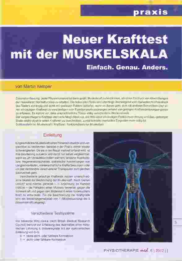 Vorschauseite 1: Neuer Krafttest mit der MUSKELSKALA