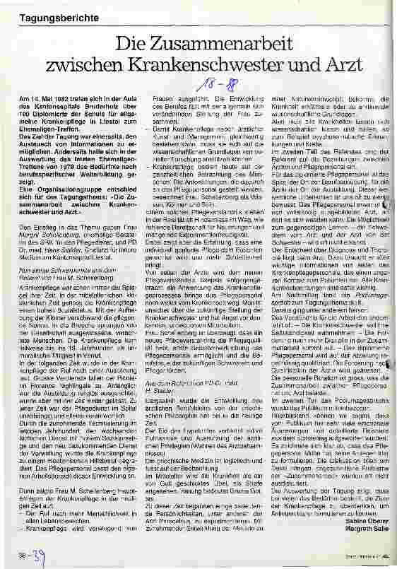 Vorschauseite 1: Die Zusammenarbeit zwischen Krankenschwester und Arzt