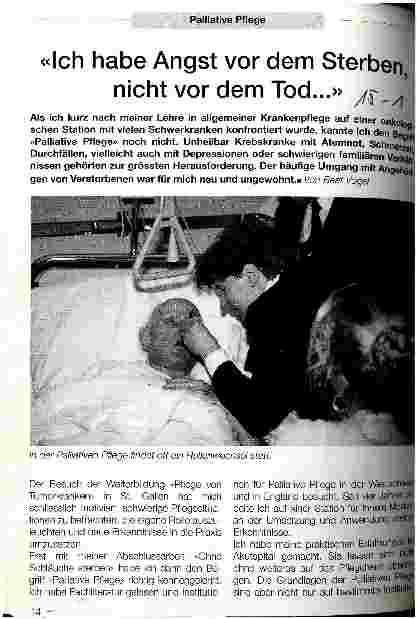 Vorschauseite 1: ich habe Angst vor dem Sterben, nicht vor dem Tod...