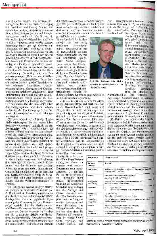 Vorschauseite 3: Erfolgsfaktor im Gesundheitswesen