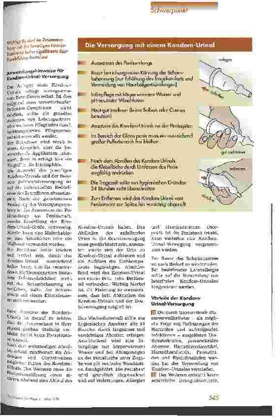Vorschauseite 2: Kondom-Urinale - eine sinnvolle Alternative zum transurethralen Blasenverweilkatheter