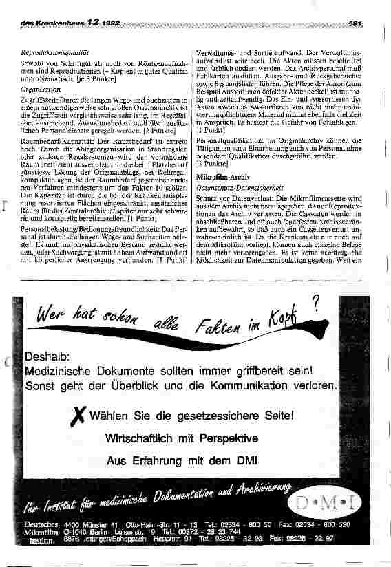 Vorschauseite 4: Dokumentation und Archivierung von Patientendaten Eine Vorteilhaftigkeitsanalyse