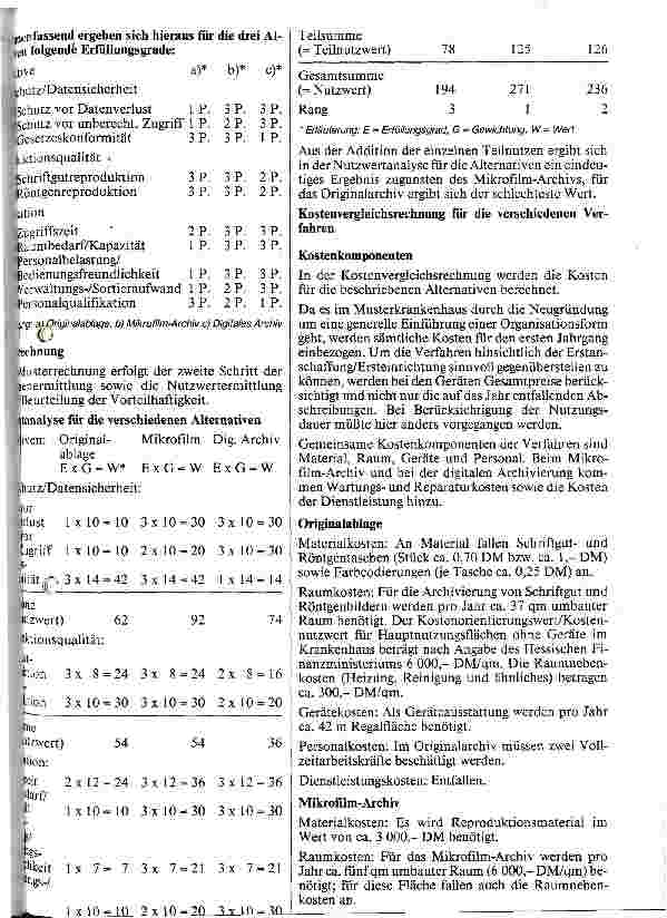 Vorschauseite 6: Dokumentation und Archivierung von Patientendaten Eine Vorteilhaftigkeitsanalyse