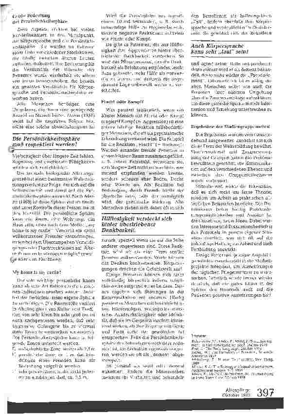 Vorschauseite 2: Anregungen für das Pflegepersonal älterer Menschen