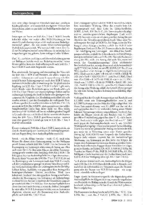 Vorschauseite 4: Auskunftspflicht als öffentlichrechtliche Pflicht; Auskunftsanspruch im Zusammenhang mit Unterhaltsanspruch; Fortwirkung eines Leistungsantrags bis zum Abschluss des Verwaltungsve…