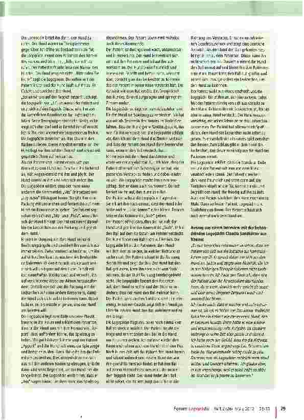 Vorschauseite 4: Therapiebegleithunde in der Logopädie