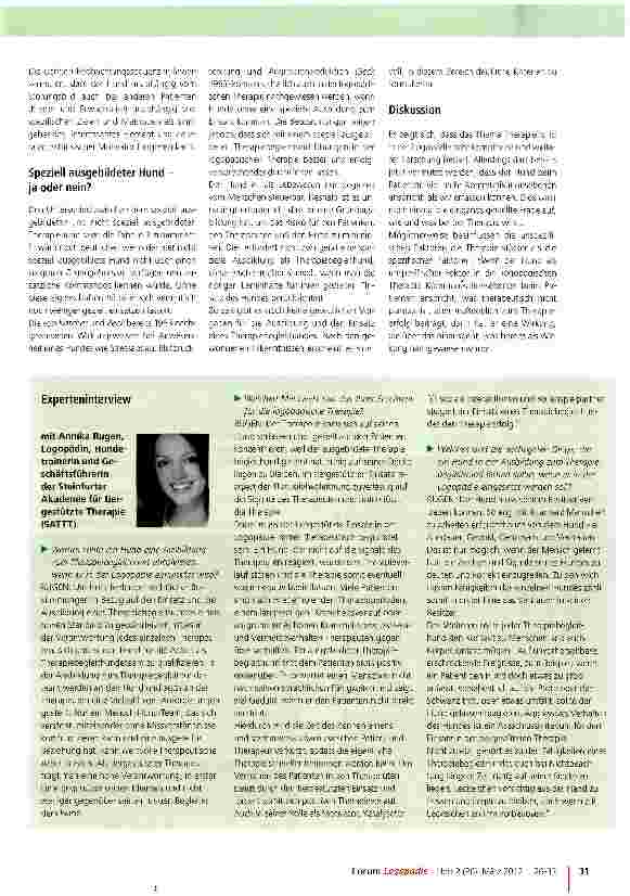 Vorschauseite 6: Therapiebegleithunde in der Logopädie