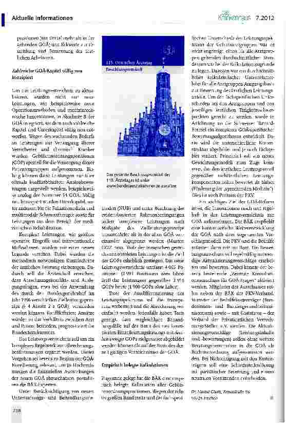Vorschauseite 3: Neues Bewertungskonzept auf betriebswirtschaftlicher Basis