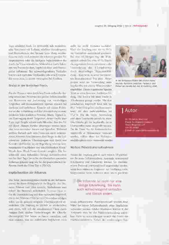 Vorschauseite 2: Influenza das unterschätzte Risiko