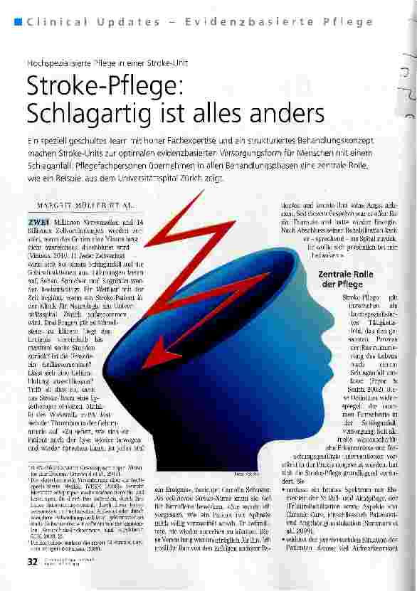 Vorschauseite 1: Stroke-Pflege: Schlagartig ist alles anders