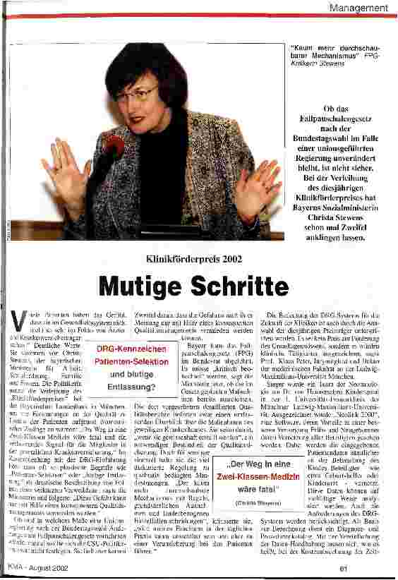 Vorschauseite 1: Mutige Schritte