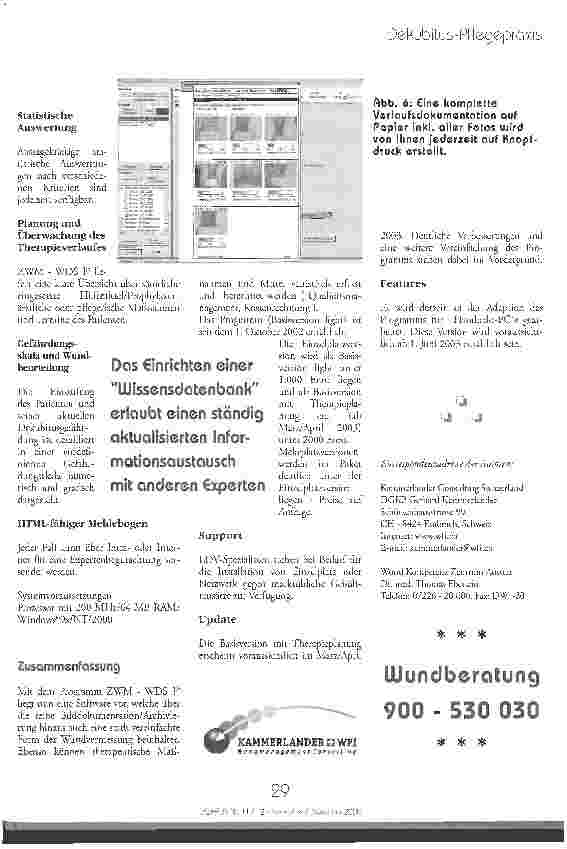 Vorschauseite 4: Die Wunddokumentation mit ZWM - WDS I