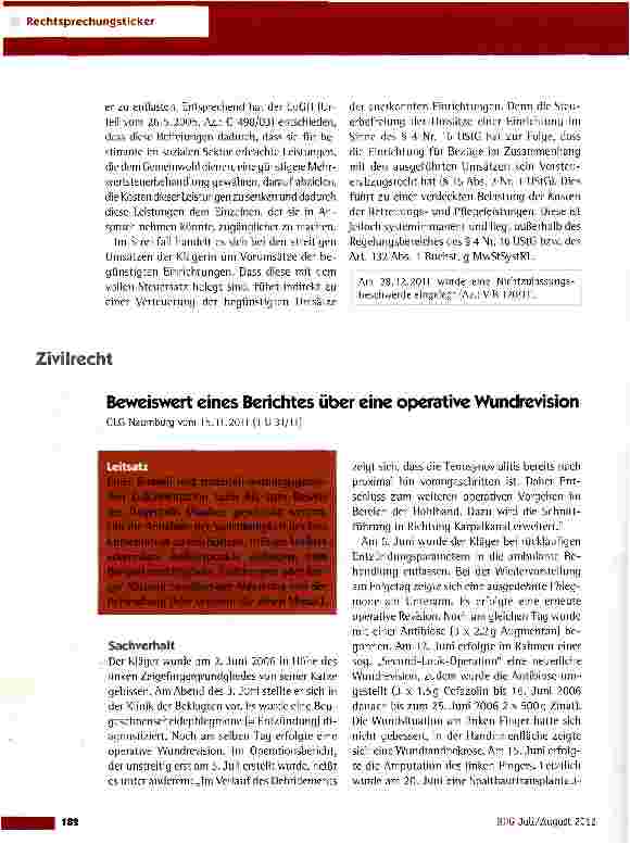 Vorschauseite 3: Umsatzsteuer für die Überlassung von Zeitarbeitnehmern FG Hamburg vom 24.11.2011 (6 K 233/10}
