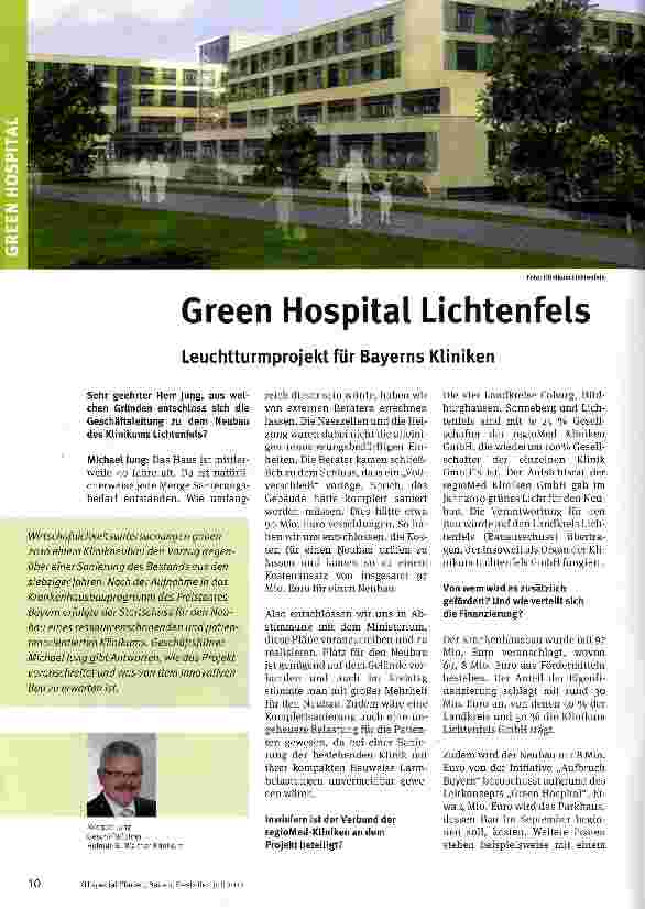 Vorschauseite 1: Green Hospital Lichtenfels