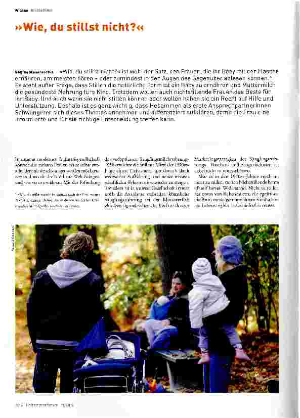 Vorschauseite 1: »Wie, du stillst nicht? «