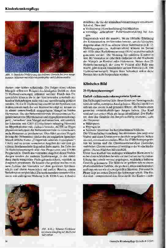 Vorschauseite 3: Das adrenogenitale Syndrom