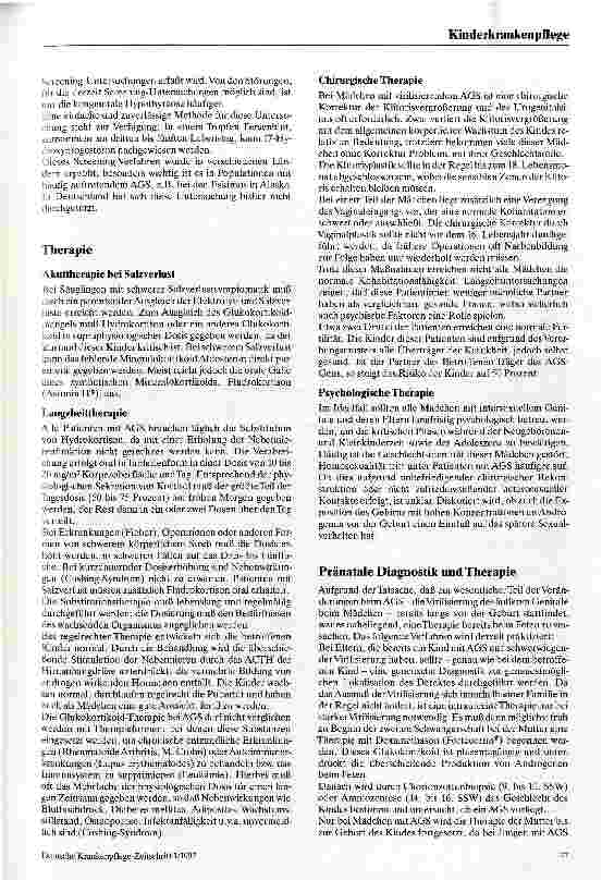 Vorschauseite 6: Das adrenogenitale Syndrom