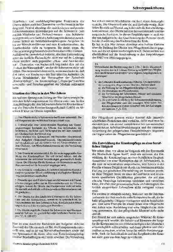 Vorschauseite 4: Von der Oberin zur Pflegedienstleitung