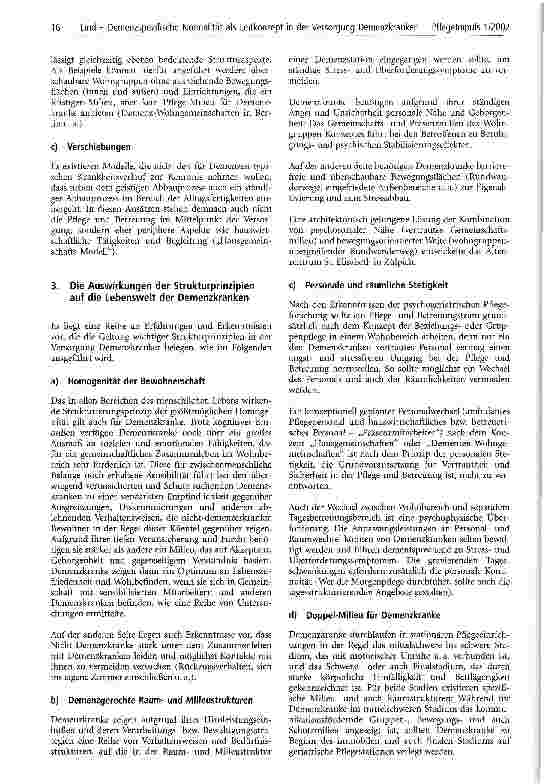 Vorschauseite 2: Demenzspezifische Normalität als Leitkonzept in der Versorgung Demenzkranker im Heimbereich