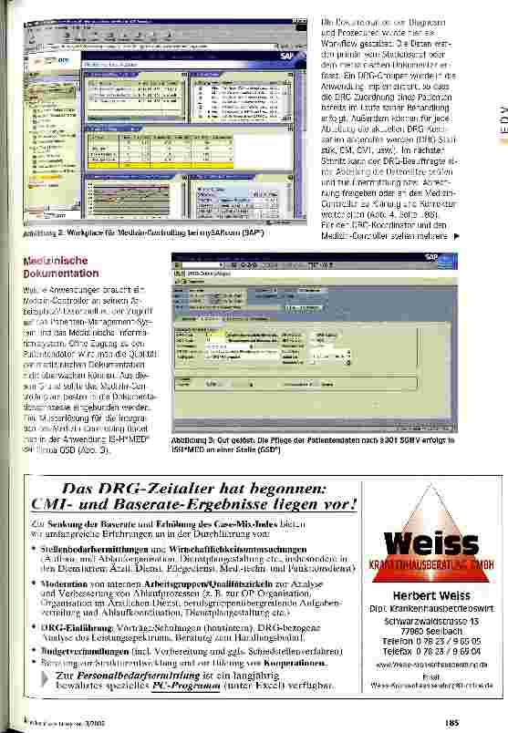 Vorschauseite 2: Der IT-Arbeitsplatz des Medizin-Controllers Die Entwicklungsrichtung des KIS aktiv beeinflussen