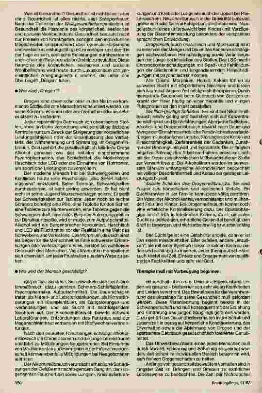 Vorschauseite 2: Arzneimittelmißbrauch, Alkohol-, Nikotinund Drogenkonsum