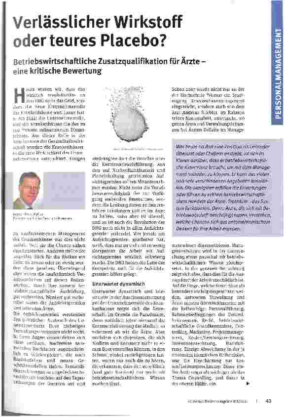 Vorschauseite 1: Verlässlicher Wirkstoff oder teures Placebo?