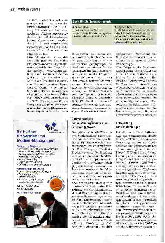 Vorschauseite 3: Schmerzmanagement: Tumorpatienten besser betreuen