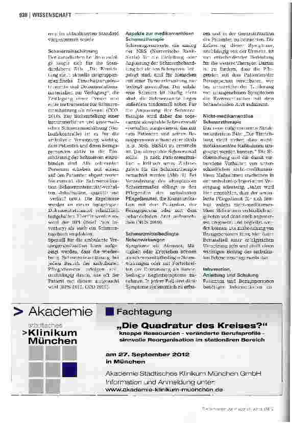 Vorschauseite 5: Schmerzmanagement: Tumorpatienten besser betreuen