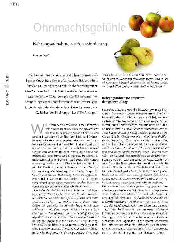 Vorschauseite 1: Ohnmachtsgefühle