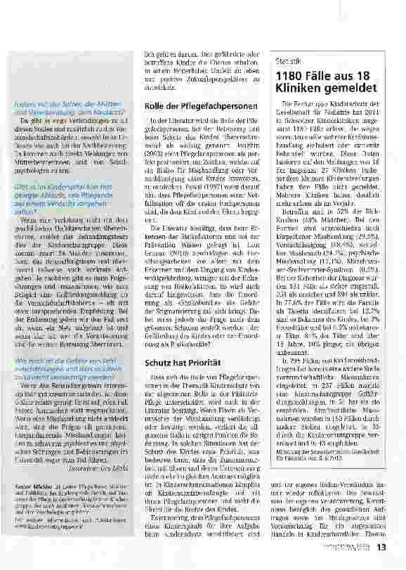 Vorschauseite 4: Der Schutz des Kindes hat erste Priorität