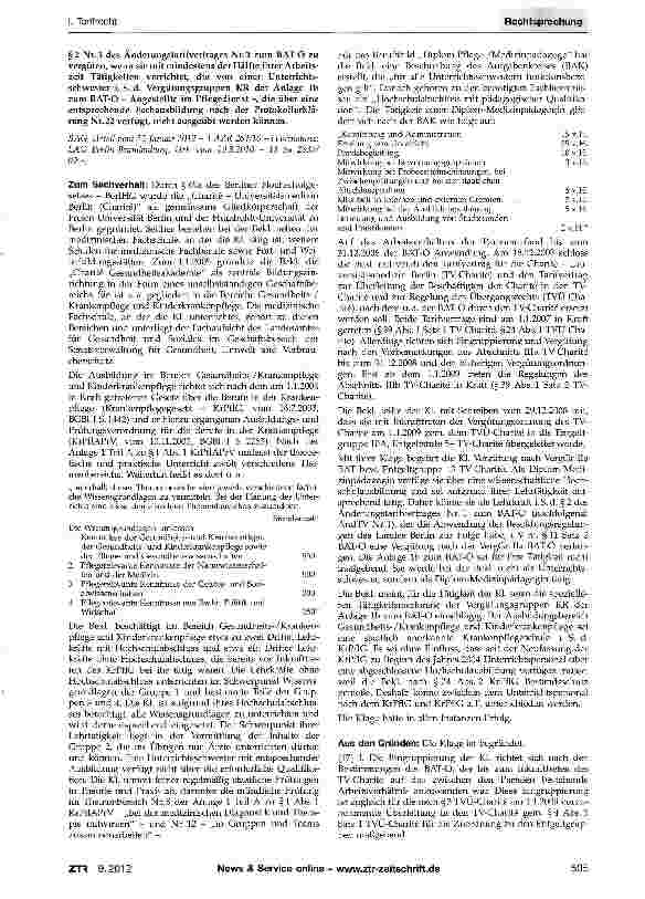 Vorschauseite 2: Eingruppierung einer Diplom-Medizinpädagogin