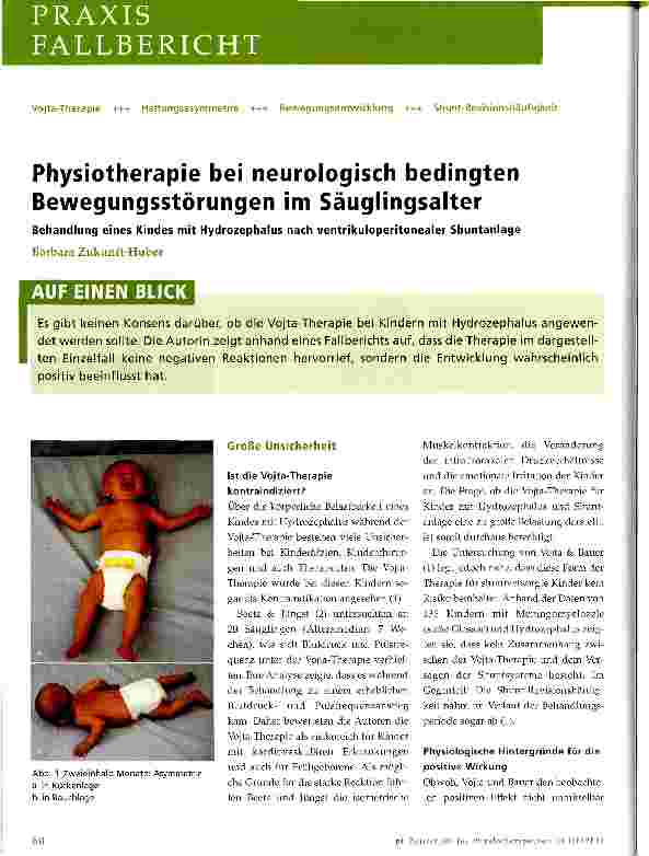 Vorschauseite 1: Physiotherapie bei neurologisch bedingten Bewegungsstörungen im Säuglingsalter