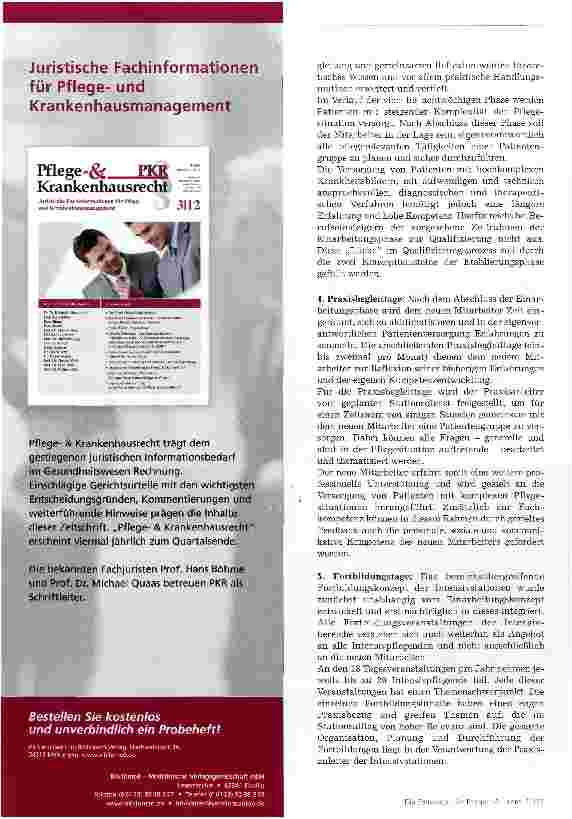 Vorschauseite 3: Starthilfe für die Intensivstation