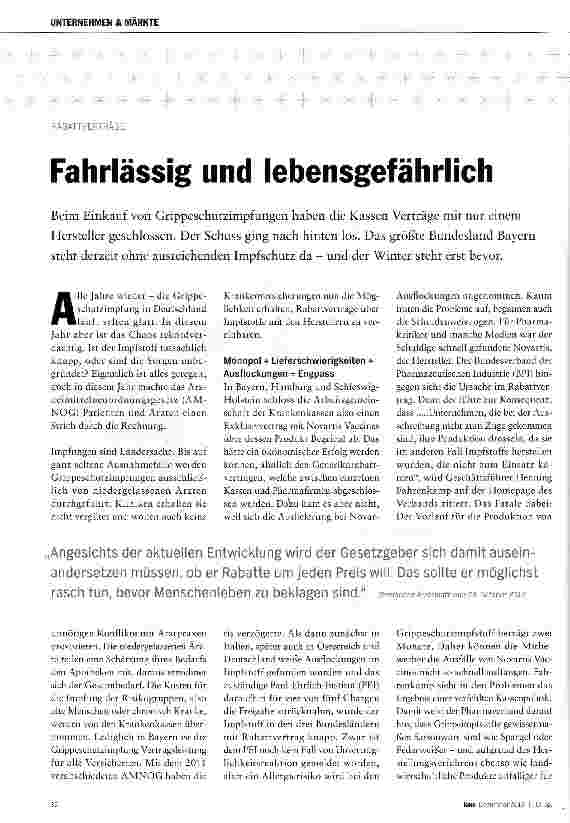 Vorschauseite 1: Fahrlässig und lebensgefährlich