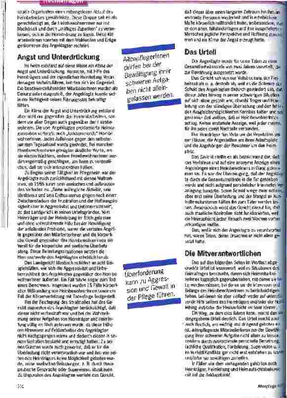 Vorschauseite 2: Pflegenotstand und wozu er führen kann
