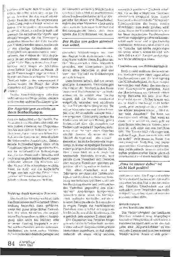 Vorschauseite 2: Altenpflege im Spannungsfeld zwischen Klient und Angehörigen