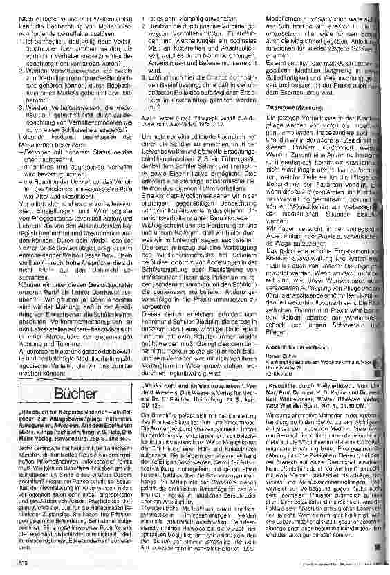 Vorschauseite 4: Wirklichkeitsschock Teil 2 (Schluß) Möglichkeiten zur Vorbeugung durch Schule und Praxis