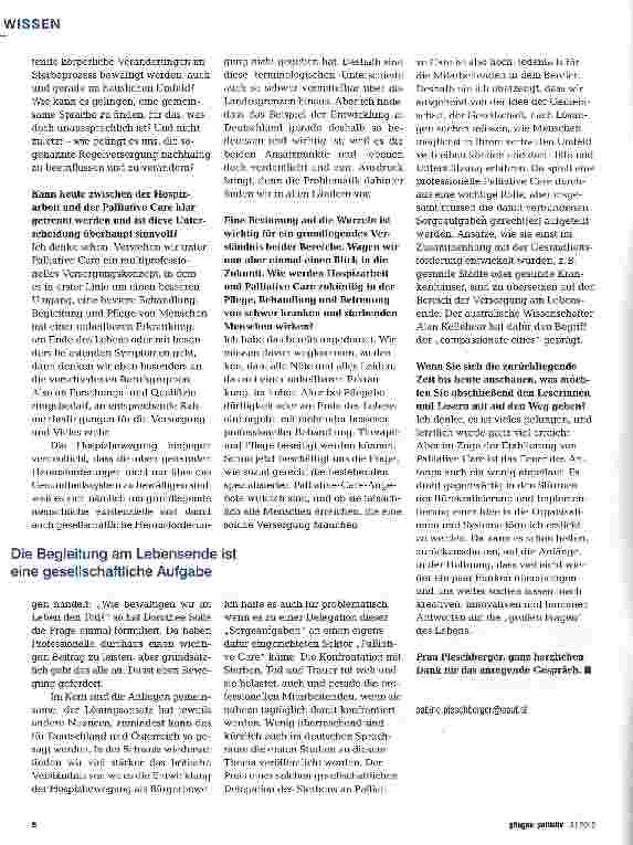 Vorschauseite 3: Von der Hospizidee zur modernen Palliative Care