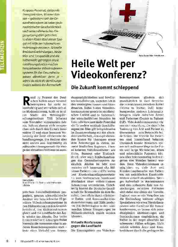 Vorschauseite 1: Heile Welt per Videokonferenz?