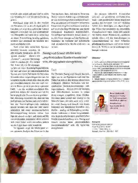 Vorschauseite 4: Zwang und Gewalt in psychiatrischen Einrichtungen