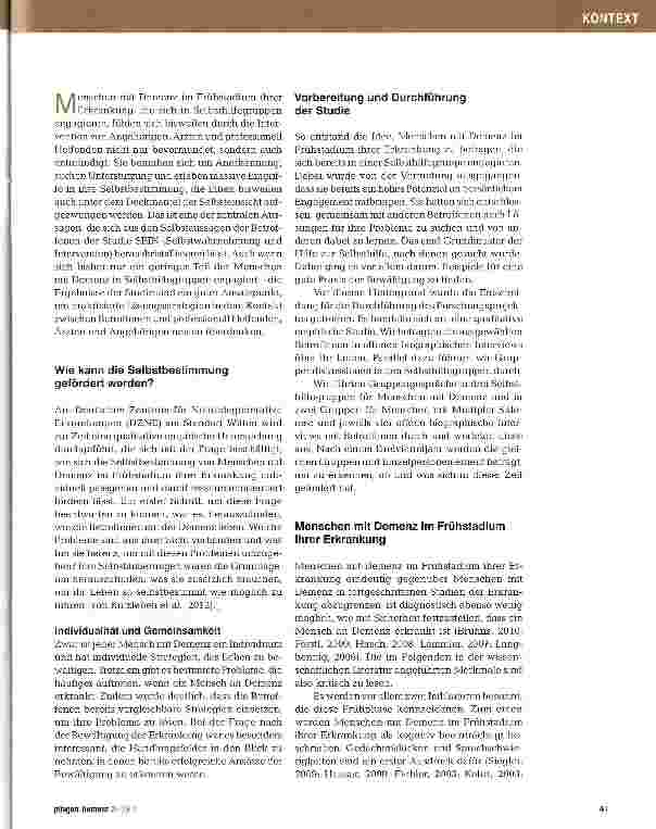Vorschauseite 2: Demenz - kein Freibrief für Fremdbestimmung